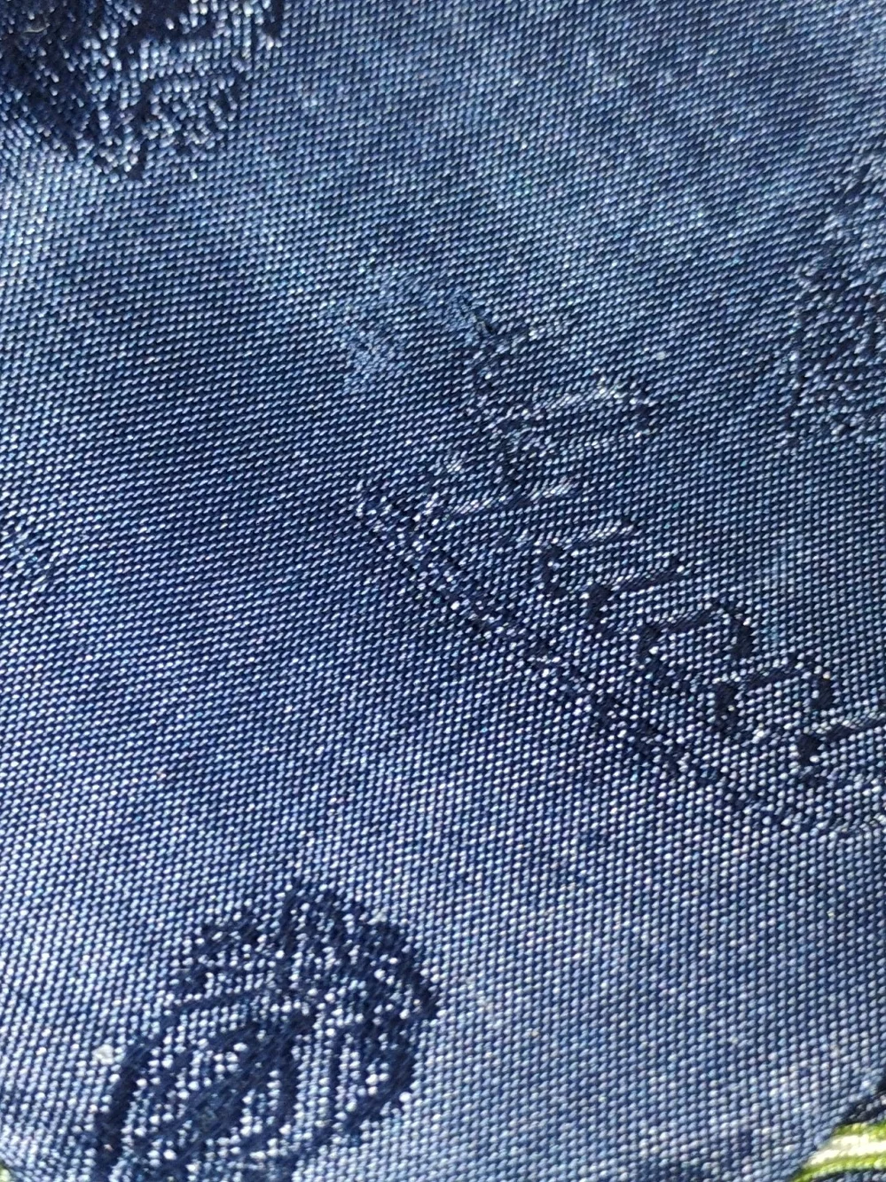 Gucci Silk Scarf in Navy, Light Blue & Lime